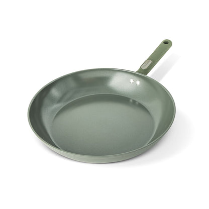 Thyme & Table 12.5" Ceramic Non-Stick Fry Pan Granite Collection - Moss
