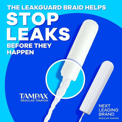 Tampax Pearl Tampons Trio Pack, Unscented, 86 ct.