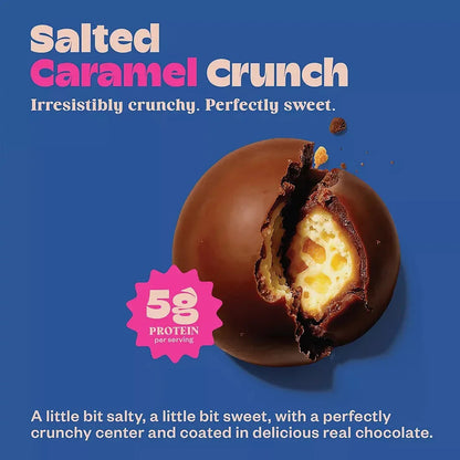 Tandy Chocolate Protein NomNoms - Salted Caramel Crunch - 4.2oz Pack of 6