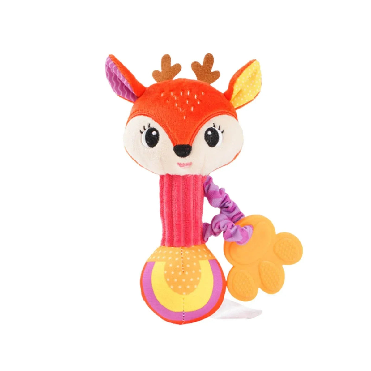 Clear!Tarmeek Baby Soft Rattles Shaker Teething for 0-6 Months Newborn,Infant Developmental Hand Grip Baby Cute Stuffed Animal Doll for 6-12 Months Toddlers,Birthday Gifts for Kids