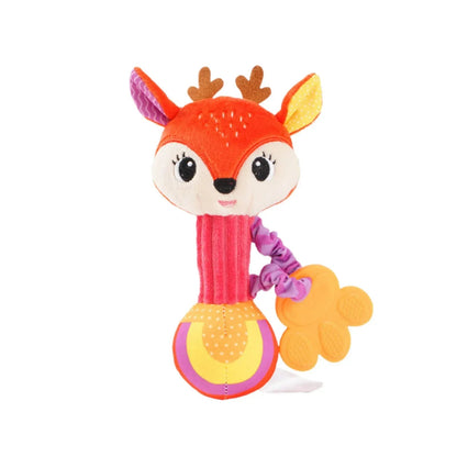 Clear!Tarmeek Baby Soft Rattles Shaker Teething for 0-6 Months Newborn,Infant Developmental Hand Grip Baby Cute Stuffed Animal Doll for 6-12 Months Toddlers,Birthday Gifts for Kids