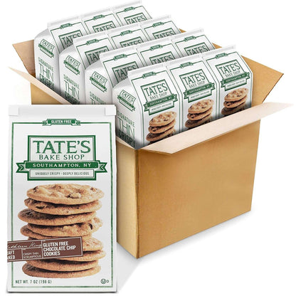 Tate's Bake Shop Gluten Free Cookies Variety Pack, Lemon, Ginger Zinger and Chocolate Chip Cookies, 4-7 oz Bags