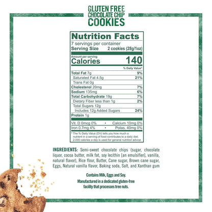 Tate's Bake Shop Gluten Free Cookies Variety Pack, Lemon, Ginger Zinger and Chocolate Chip Cookies, 4-7 oz Bags