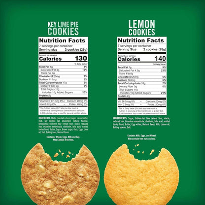 Tate's Bake Shop Key Lime Pie & Lemon Cookies Variety Pack, 4 Bags – Crisp, Buttery & Zesty Flavor