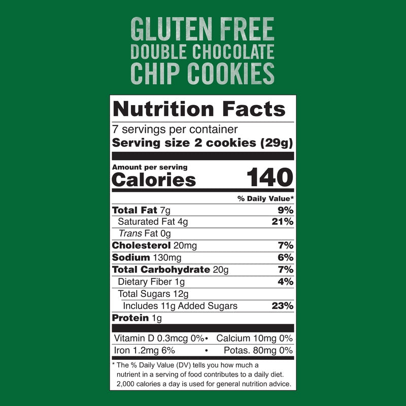 Tate's Bake Shop  Gluten Free Double Chocolate Chip Cookies