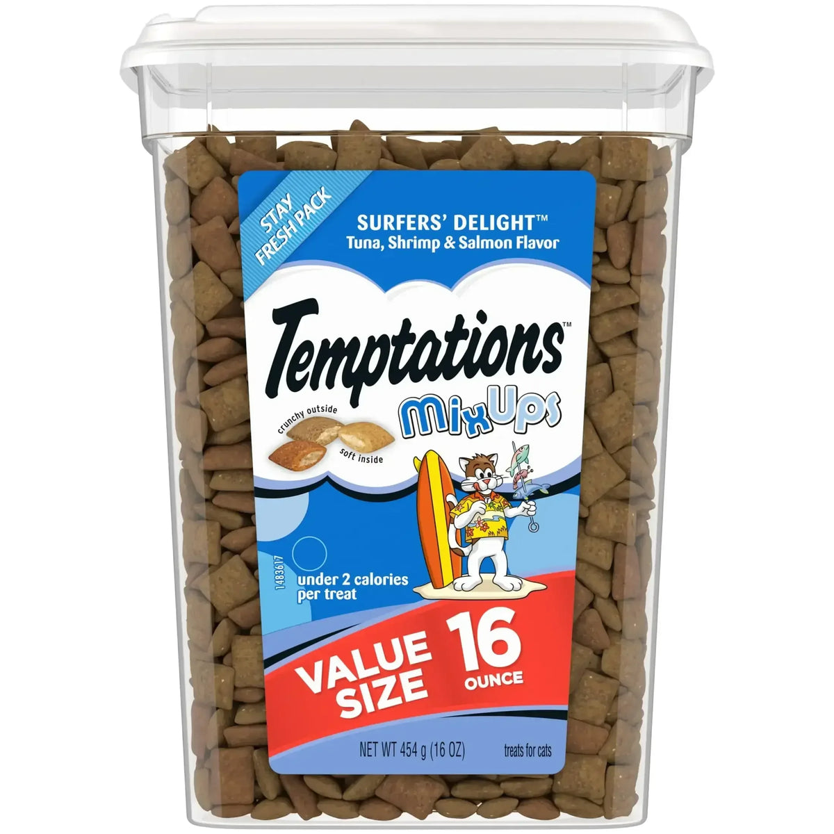 Temptations Mixups Surfer'S Delight Flavor Crunchy And Soft Cat Treats