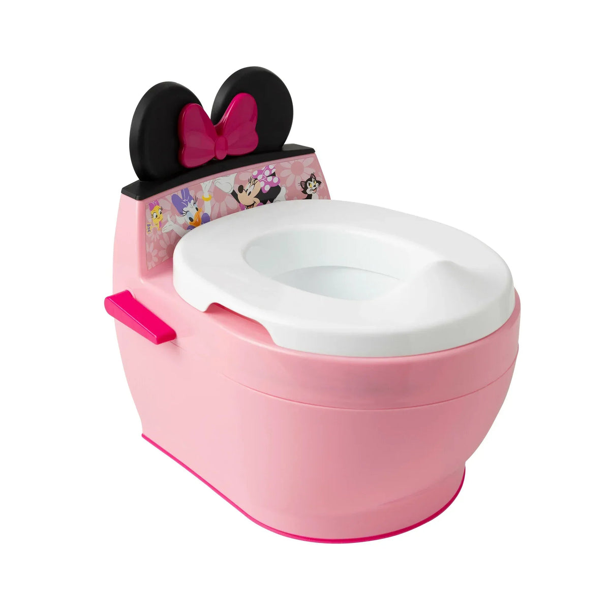 FVLOENG Potty Training Seat for Kids Boys Girls,3 in 1 Toddler Toilet,Potty Training Toilet with Urinals, Toddler Step Stool Ladder and Splash Guard Anti-Slip with Soft Cushion (Pink)