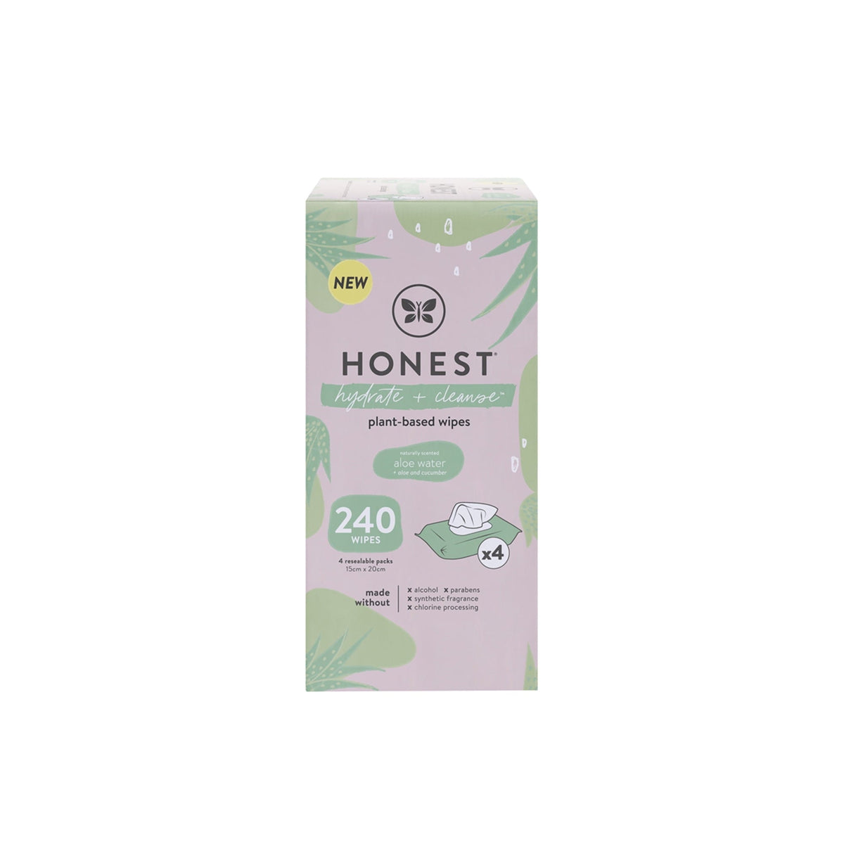 The Honest Company Hydrate and Cleanse Benefit Wipes