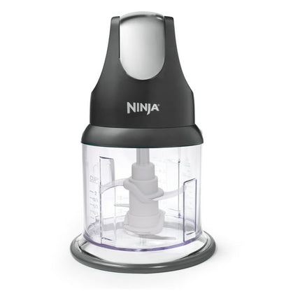 Ninja Express Chop 2-Cup Food Processor, Mince, Puree, One-Touch, Non-Slip Base, Dishwasher Safe, NJ100WM Black