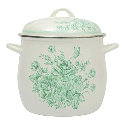 The Pioneer Woman Agatha 12 Qt Enamel on Steel Stock Pot with Lid