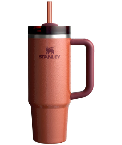 Stanley Quencher Flowstate 30oz Hammertone Clay Stainless Steel Tumbler