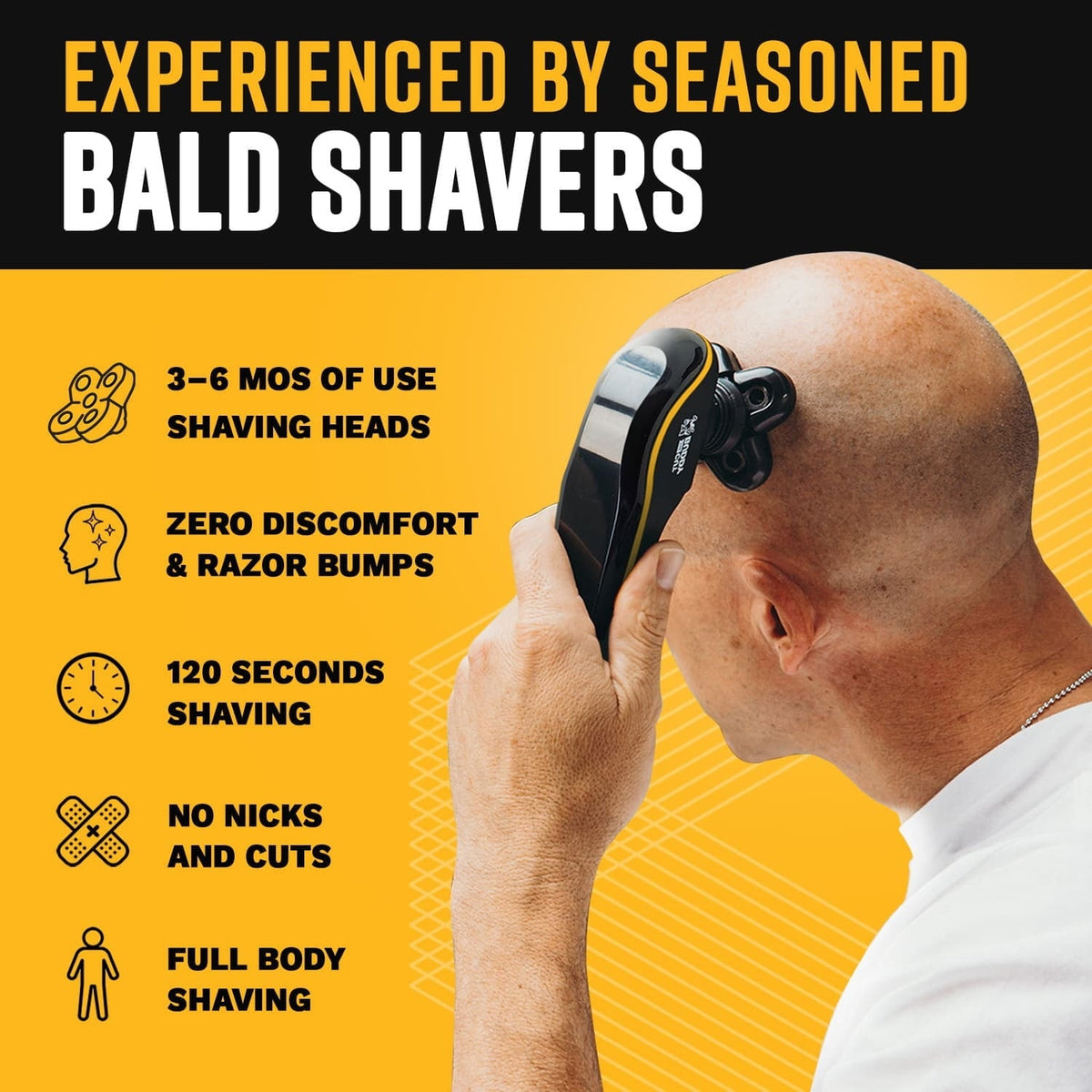 The Cut Buddy Bald Buddy - Ergonomic Bald Shaver (Rotary Type)