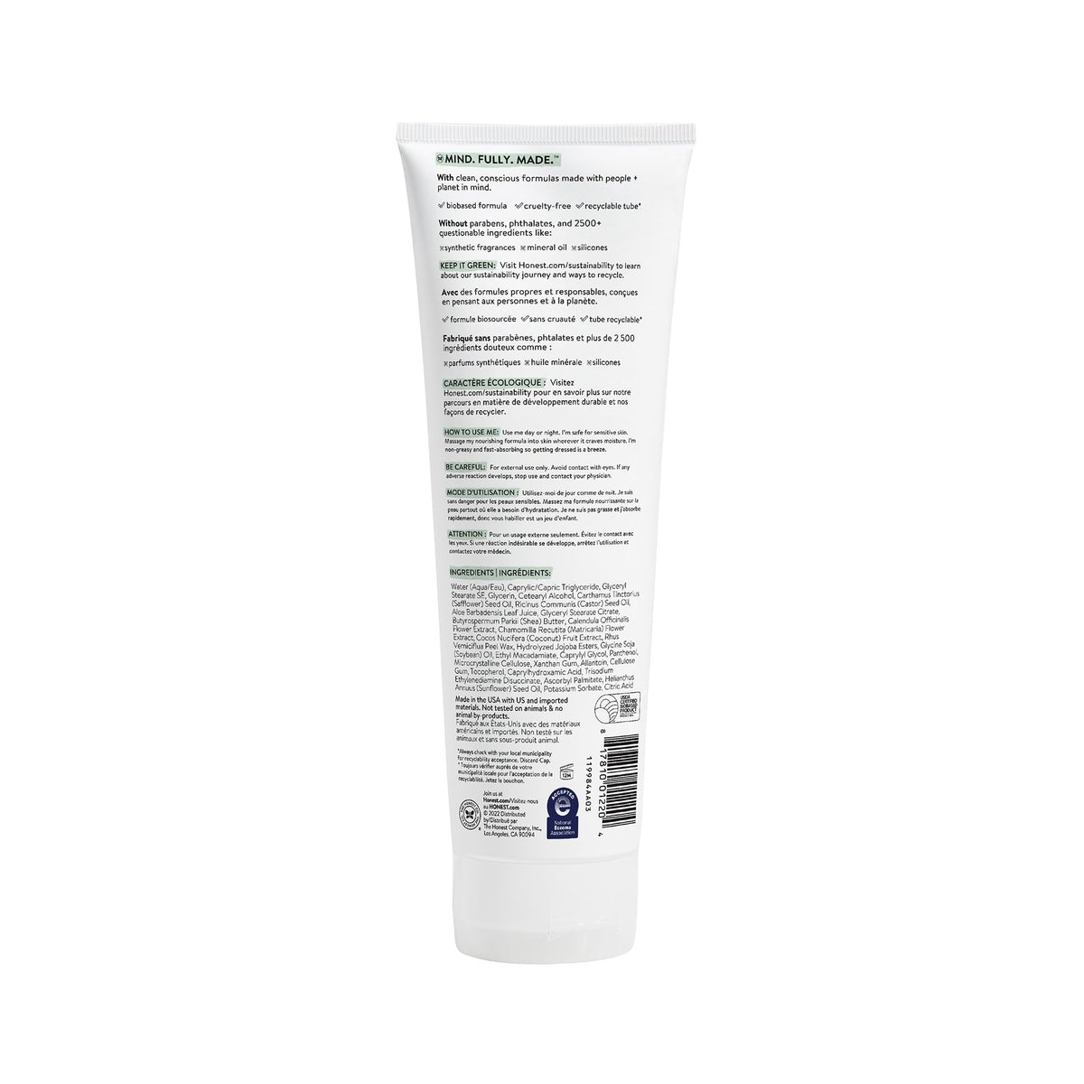 The Honest Company Baby Face and Body Lotion Sensitive Fragrance Free 8.5 fl oz