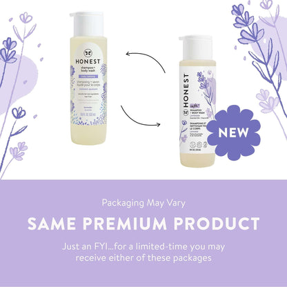 The Honest Company Baby Shampoo and Body Wash in Calm Lavender, 18 fl oz