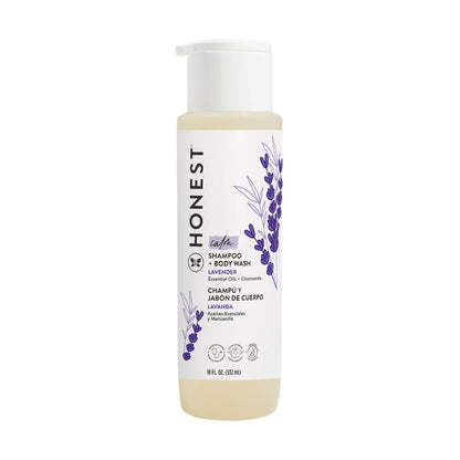 The Honest Company Baby Shampoo and Body Wash in Calm Lavender, 18 fl oz