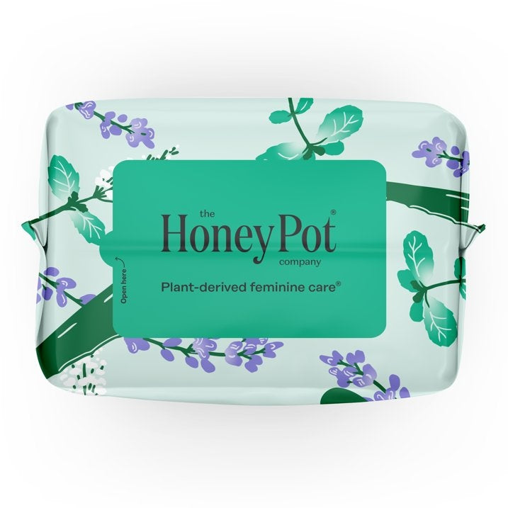 The Honey Pot Company, Herbal Super Pads with Wings, Organic Cotton Cover, 16 ct. (PACK OF 3 )