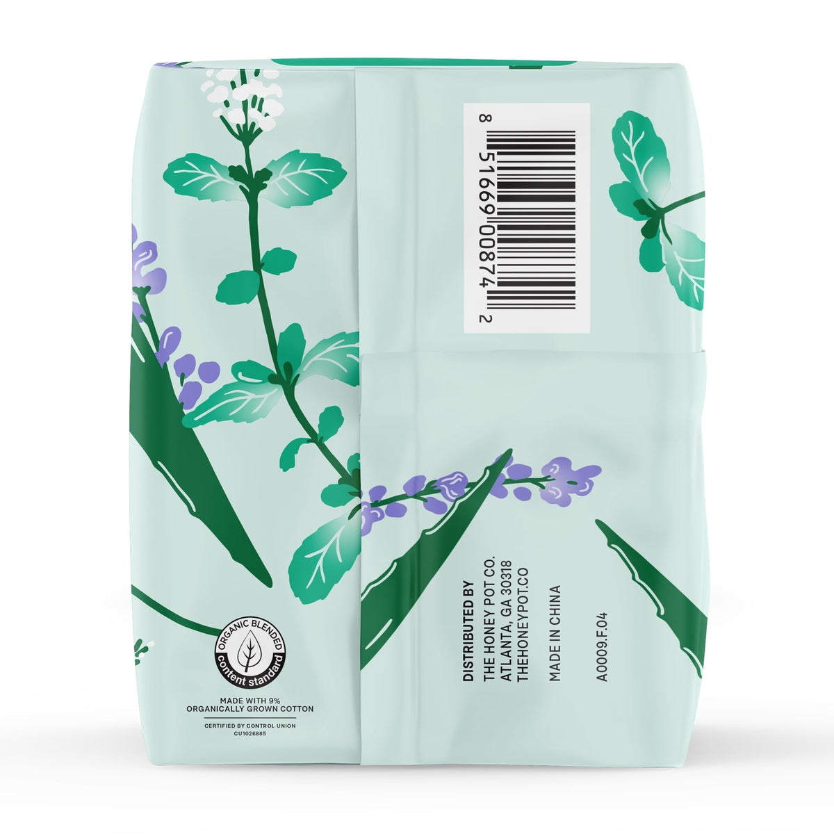 The Honey Pot Company, Herbal Super Pads with Wings, Organic Cotton Cover, 16 ct. (PACK OF 3 )