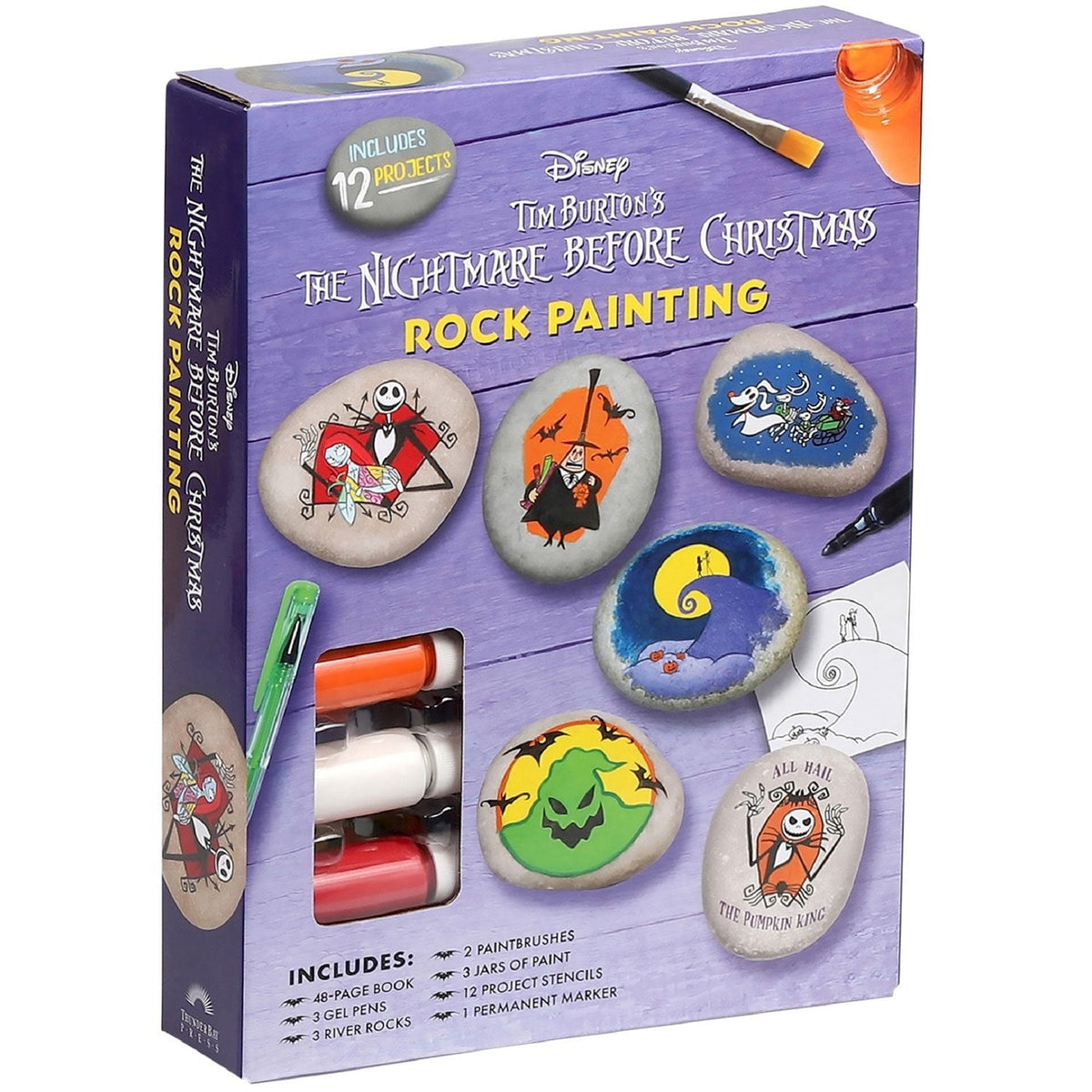 The Nightmare Before Christmas Rock Painting