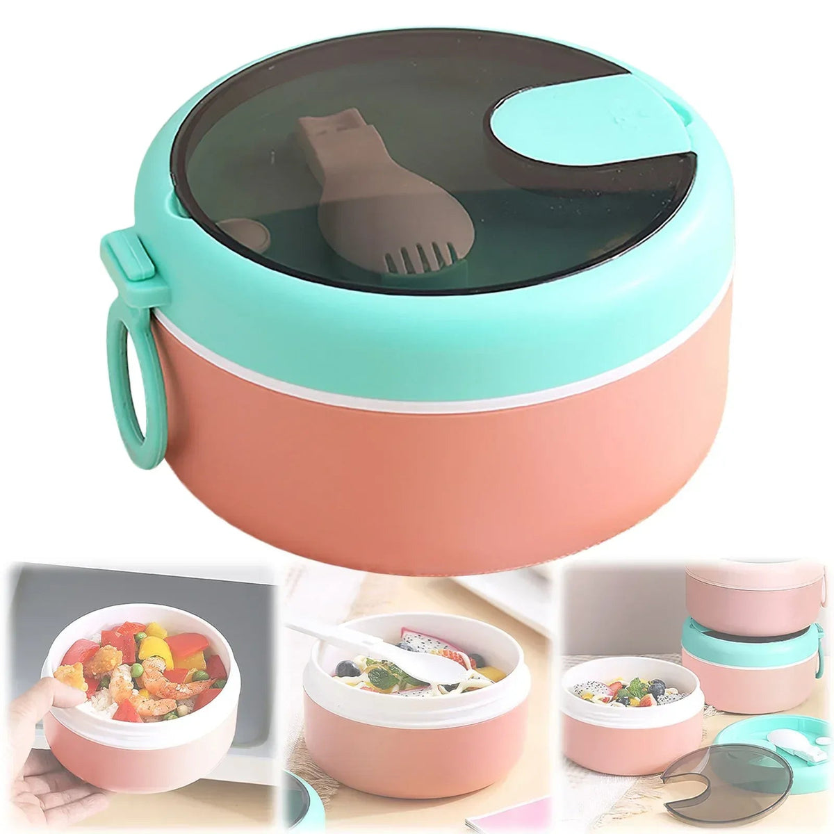 Stainless Steel insulated Lunch Box,Square Thermos Hot Food Container,Nsulated Sandwich Container,insulated Snack Containermini insulated Food Jar,Multi Function Food Container for Preserving Food