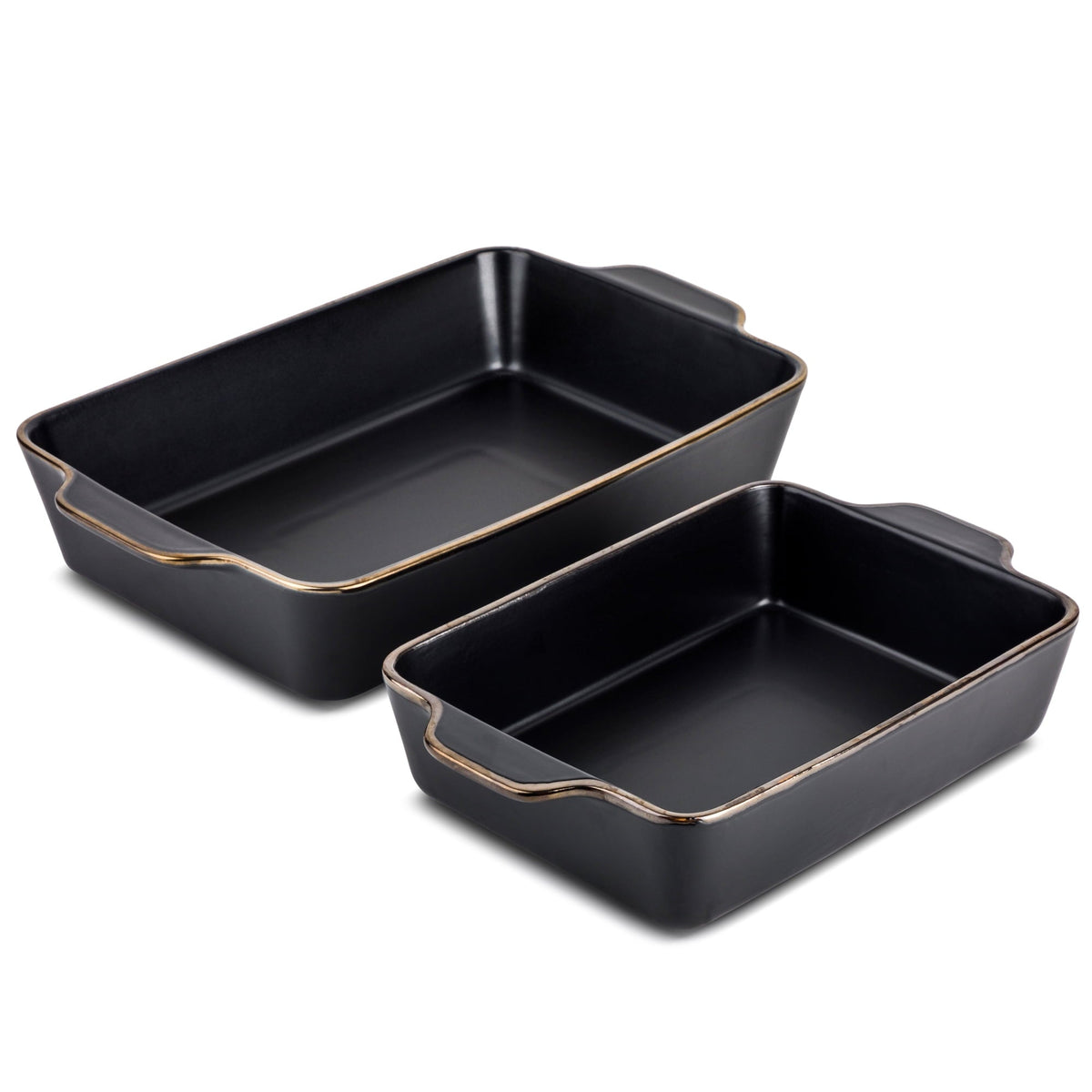 Thyme & Table Stoneware Square & Rectangular Baker, Pattern, 2-Piece Set