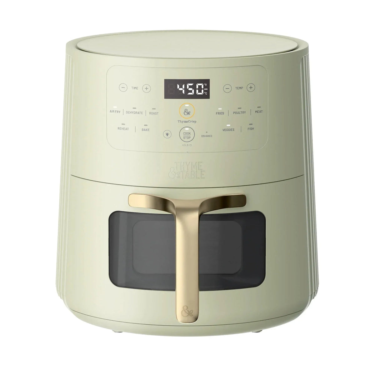 Thyme & Table 6QT Air Fryer, with ThymeCrisp™ and Ceramic-Coated Nonstick Basket, Atlantic Blue