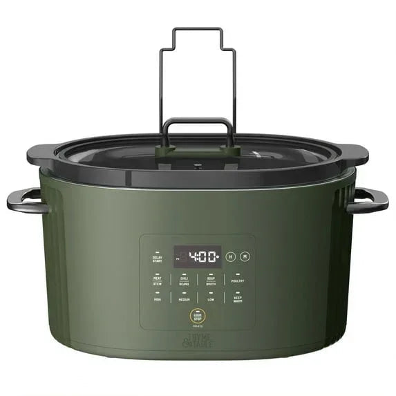 Thyme & Table 6QT Programmable Slow Cooker, Atlantic Blue