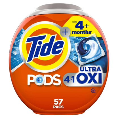 Tide PODS® Ultra OXI Liquid Laundry Detergent Pacs, 32 Count