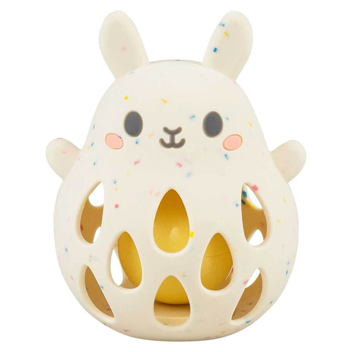 Tiger Tribe Bunny Silicone Baby Rattle – Soft BPA-Free Sensory Toy with Gentle Sound for Newborns & Infants 0–2 Years