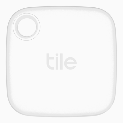 Tile Mate (2022) 1-Pack, White. Bluetooth Tracker, Keys Finder and Item Locator; Up to 250 ft. Range.