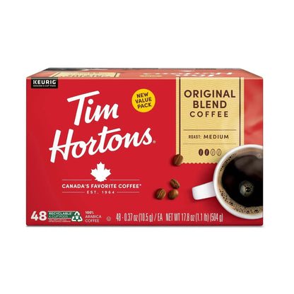 Tim Hortons Original Blend Medium Roast K-Cup Coffee Pods for Keurig Brewers, 72 Ct