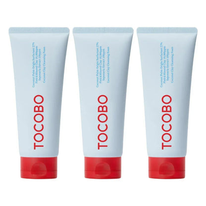 Tocobo Coconut Clay Cleansing Foam 6.76 fl oz, 3-pack