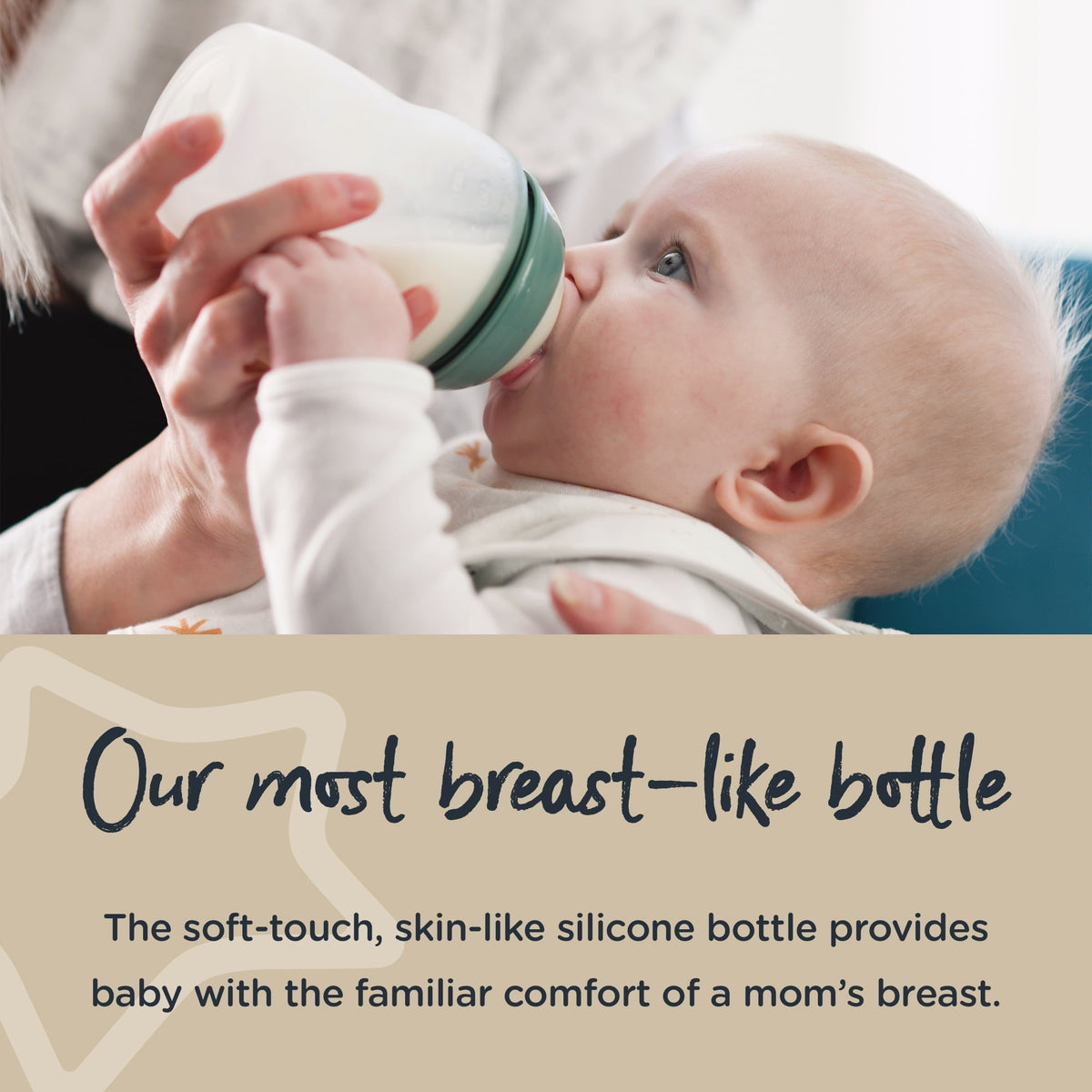 Tommee Tippee Closer to Nature Soft Feel Silicone Baby Bottle, Slow Flow Breast-like Nipple with Anti-Colic Valve, Stain and Odor Resistant, 5oz, 2 Count