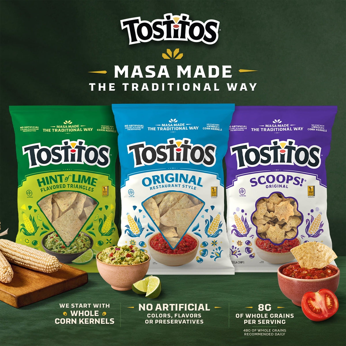 Tostitos Regular Tortilla Chips, 18.625 oz. (PACK OF 3 )