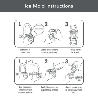 Tovolo 4-Piece Silicone Holiday Bow Ice Molds