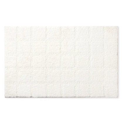 Town & Country Everyday Ultra Plush Solid Tufted Windowpane Bath Mat 20"x32"