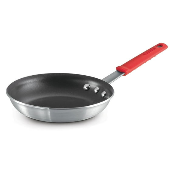 Tramontina Professional 8-Inch Non Stick Small Frying Pan, Heavy-Gauge Aluminum Skillet with Reinforced Nonstick Coating, Red Handle, Dishwasher and Oven Safe
