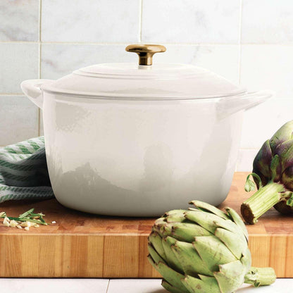 Tramontina Enameled Cast Iron 7-Quart Covered round Dutch Oven (Assorted Colors)