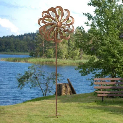 Tri-metallic Wind Spinner