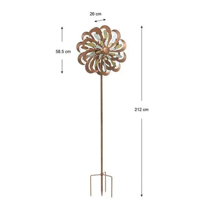 Tri-metallic Wind Spinner