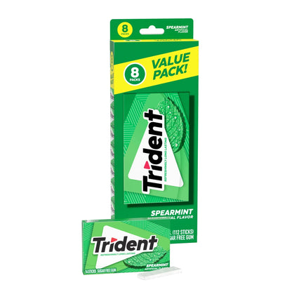 Trident Sugar Free Gum, Bubblegum, Regular Size, 14 Pieces