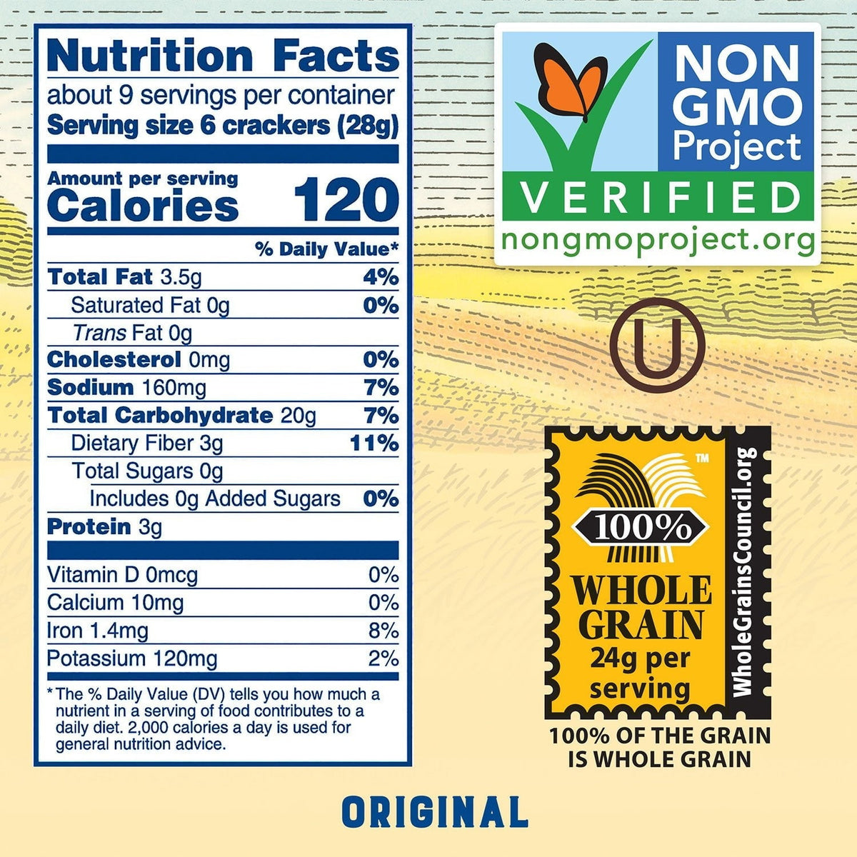 Triscuit Original Whole Grain Wheat Vegan Crackers, 8.5 oz., 4 pk.