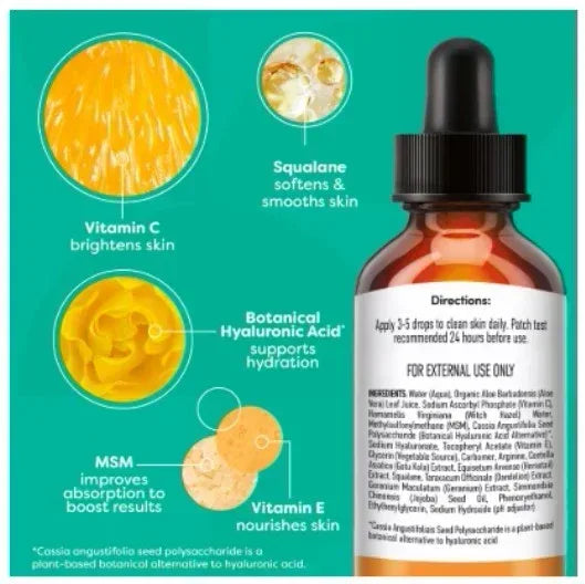 TruSkin Vitamin C Face Serum, Brightening & Anti-Aging with Squalane & Vitamin E, 1 fl oz