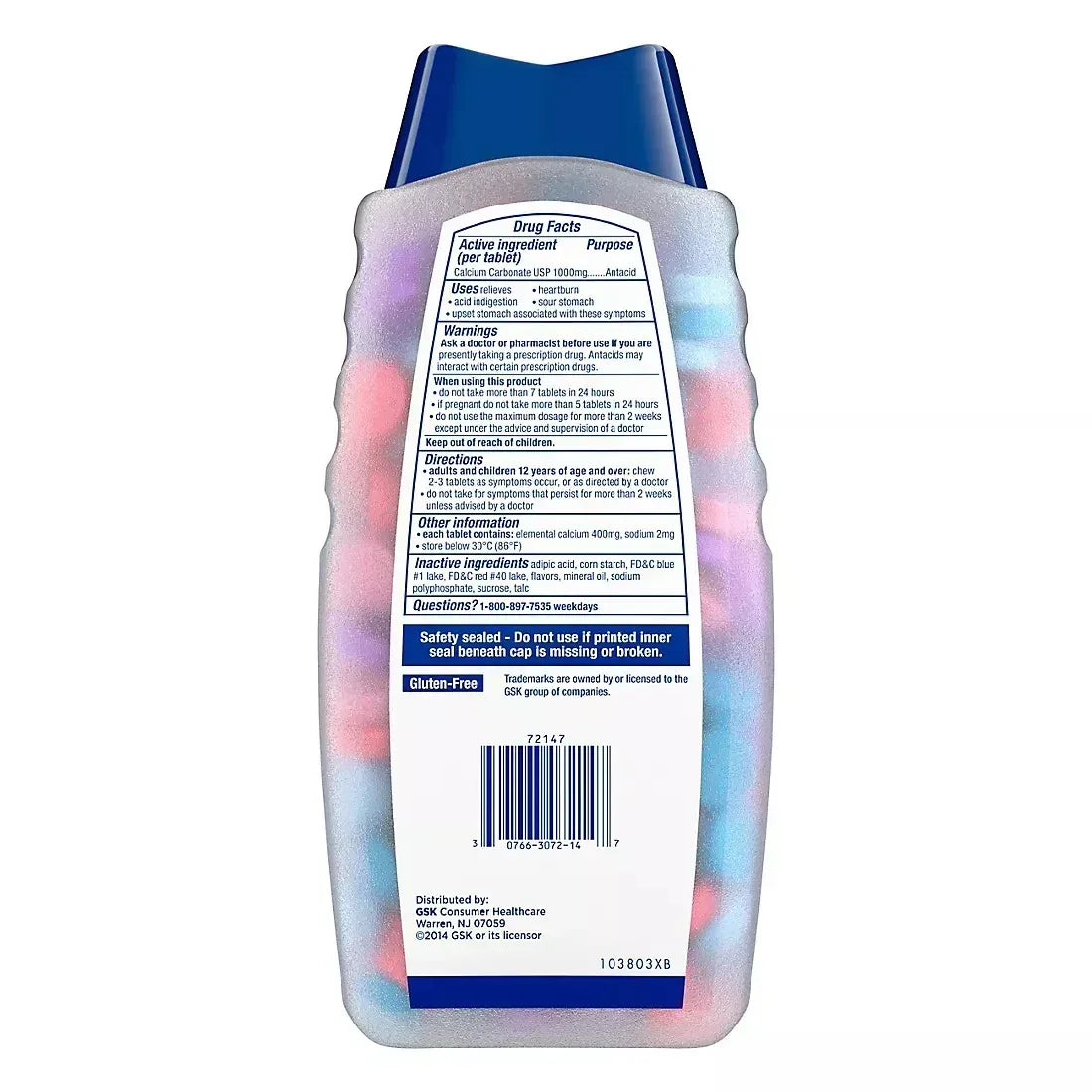 Tums Ultra Strength Assorted Berries Antacid Tablets, 265 ct.