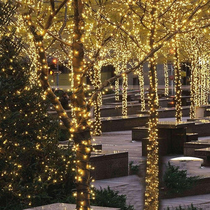 Twinkle Star Christmas Decorations String Lights, 8 Modes, Plug-In, UL Certified Christmas Lights, 200 LEDs, White, 66' for Thanksgiving 2025 Decor