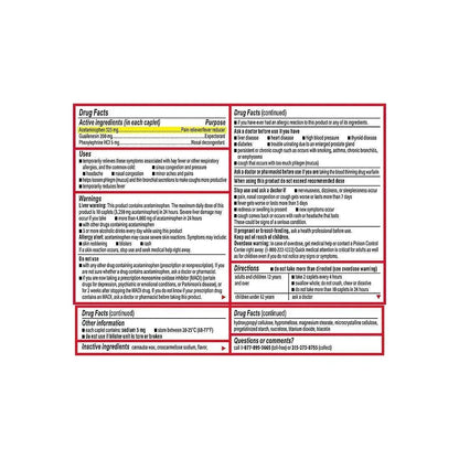 Tylenol Sinus Severe Non-Drowsy Day Cold and Flu Caplets, 3 x 24 Count