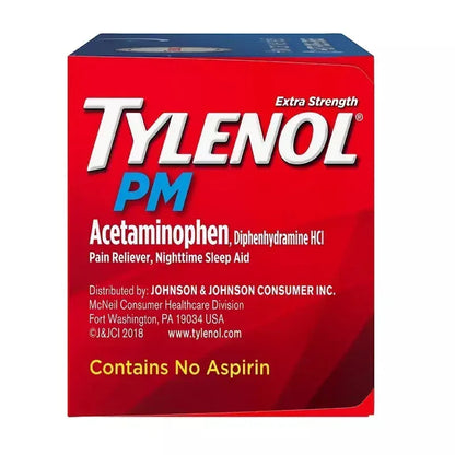 Tylenol PM Extra Strength Pain Reliever & Sleep Aid Caplets, 225 Count