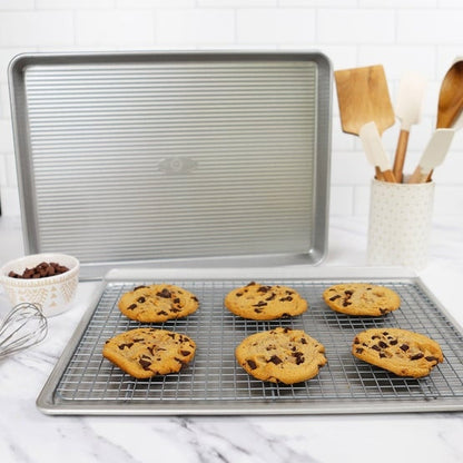 USA Pan Half Sheet, Cookie Sheet & Cooling Rack Set