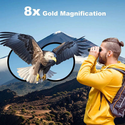 USCAMEL 8x21 Binoculars for Adults Kids, Waterproof Folding Compact Lightweight Small Binoculars for Bird Watching Outdoor Hiking Travel Concerts Theater