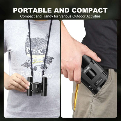 USCAMEL 8x21 Binoculars for Adults Kids, Waterproof Folding Compact Lightweight Small Binoculars for Bird Watching Outdoor Hiking Travel Concerts Theater