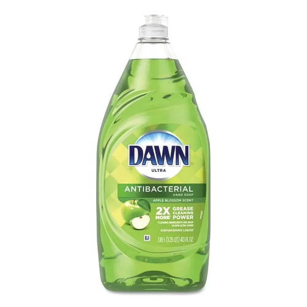 Dawn Ultra Antibacterial Liquid Dish Soap, Apple Blossom Scent, 40 fl oz